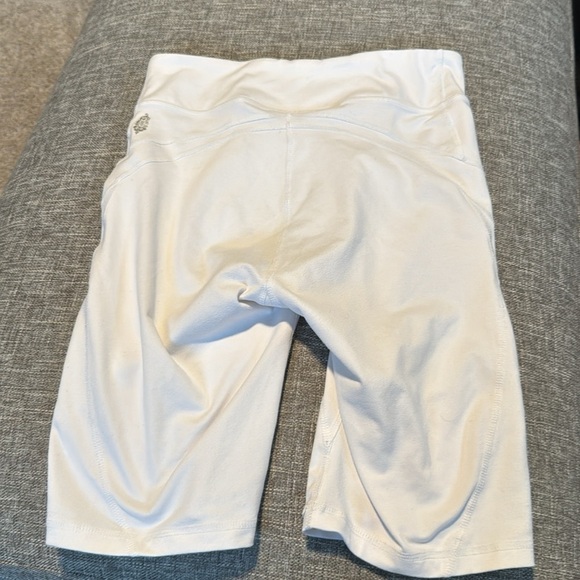 Free People Cropped White Biker Baby Shorts - Picture 9 of 11